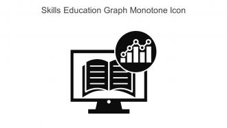 Skills Education Graph Monotone Icon In Powerpoint Pptx Png And Editable Eps Format