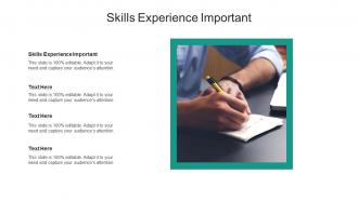 Skills experience important ppt powerpoint presentation icon graphics cpb