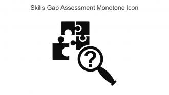 Skills Gap Assessment Monotone Icon In Powerpoint Pptx Png And Editable Eps Format