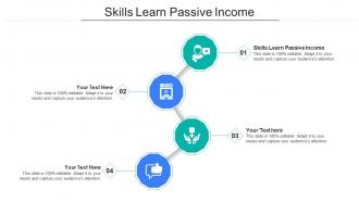 Skills Learn Passive Income Ppt Powerpoint Presentation Infographics Model Cpb
