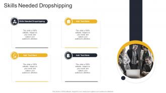 Skills Needed Dropshipping In Powerpoint And Google Slides Cpb