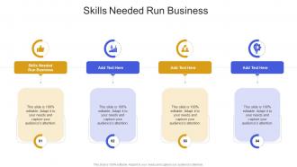 Skills Needed Run Business In Powerpoint And Google Slides Cpb