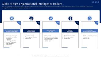 Skills Of High Organizational Intelligence Leaders