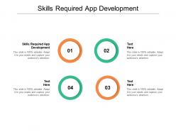 Skills required app development ppt powerpoint presentation slides icon cpb
