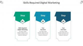Skills required digital marketing ppt powerpoint presentation styles design templates cpb