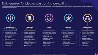 Skills Required For Blockchain Gaming Introduction To Blockchain Enabled Gaming BCT SS