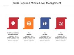 Skills required middle level management ppt powerpoint presentation styles background cpb