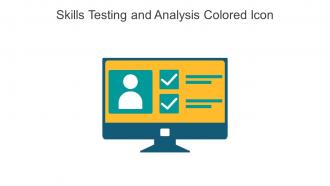 Skills Testing And Analysis Colored Icon In Powerpoint Pptx Png And Editable Eps Format