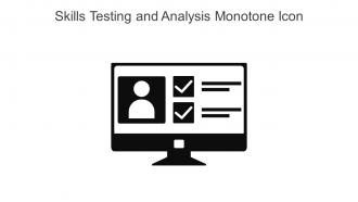 Skills Testing And Analysis Monotone Icon In Powerpoint Pptx Png And Editable Eps Format