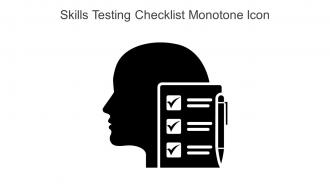 Skills Testing Checklist Monotone Icon In Powerpoint Pptx Png And Editable Eps Format