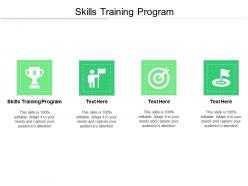 Skills training program ppt powerpoint presentation professional shapes cpb