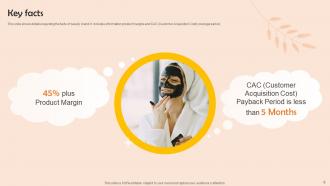 Skin Care Company Fundraising Pitch Deck Ppt Template Captivating Aesthatic