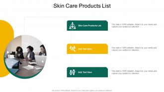 Skin Care Products List In Powerpoint And Google Slides Cpb
