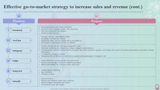 Skincare Industry Business Plan Effective Go To Market Strategy To Increase Sales And Revenue BP SS Ideas Pre-designed