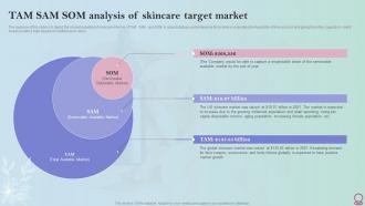 Skincare Industry Business Plan TAM SAM SOM Analysis Of Skincare Target Market BP SS