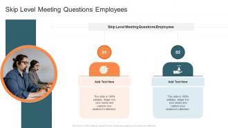 Skip Level Meeting Questions Employees In Powerpoint And Google Slides Cpb