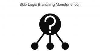 Skip Logic Branching Monotone Icon In Powerpoint Pptx Png And Editable Eps Format