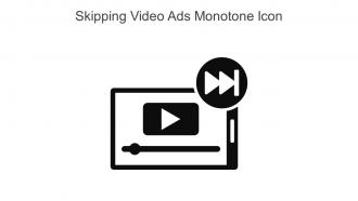 Skipping Video Ads Monotone Icon In Powerpoint Pptx Png And Editable Eps Format