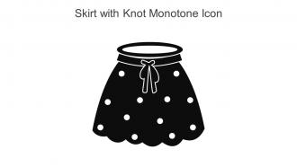 Skirt With Knot Monotone Icon In Powerpoint Pptx Png And Editable Eps Format
