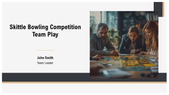 Skittle Bowling Competition Team Play PPT Presentation AT