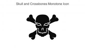 Skull And Crossbones Monotone Icon In Powerpoint Pptx Png And Editable Eps Format