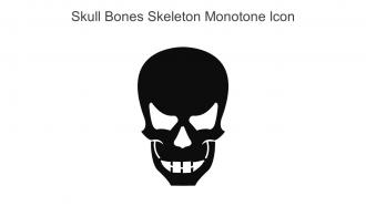 Skull Bones Skeleton Monotone Icon In Powerpoint Pptx Png And Editable Eps Format
