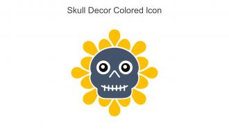 Skull Decor Colored Icon In Powerpoint Pptx Png And Editable Eps Format