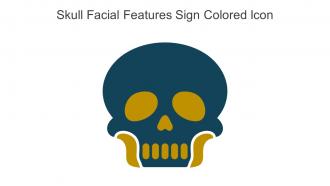Skull Facial Features Sign Colored Icon In Powerpoint Pptx Png And Editable Eps Format