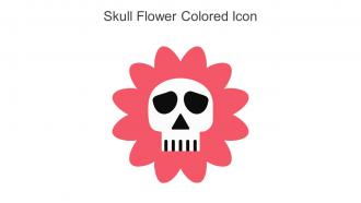 Skull Flower Colored Icon In Powerpoint Pptx Png And Editable Eps Format