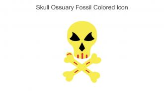 Skull Ossuary Fossil Colored Icon In Powerpoint Pptx Png And Editable Eps Format