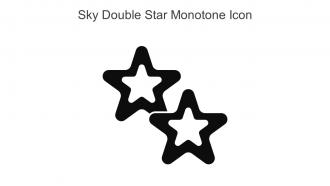 Sky Double Star Monotone Icon In Powerpoint Pptx Png And Editable Eps Format