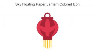 Sky Floating Paper Lantern Colored Icon In Powerpoint Pptx Png And Editable Eps Format
