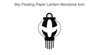 Sky Floating Paper Lantern Monotone Icon In Powerpoint Pptx Png And Editable Eps Format