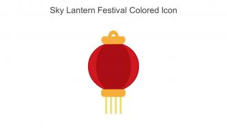 Sky Lantern Festival Colored Icon In Powerpoint Pptx Png And Editable Eps Format