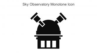 Sky Observatory Monotone Icon In Powerpoint Pptx Png And Editable Eps Format