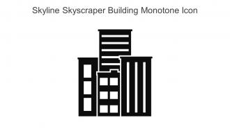 Skyline Skyscraper Building Monotone Icon In Powerpoint Pptx Png And Editable Eps Format