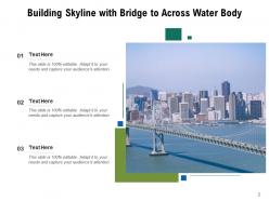 Skyline Suspension Commuters Buildings Bridge