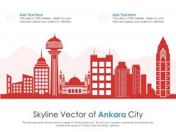 Skyline vector of ankara city powerpoint presentation ppt template