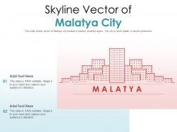 Skyline vector of malatya city powerpoint presentation ppt template