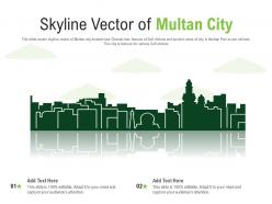 Skyline vector of multan city powerpoint presentation ppt template