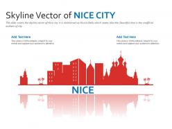 Skyline vector of nice city powerpoint presentation ppt template