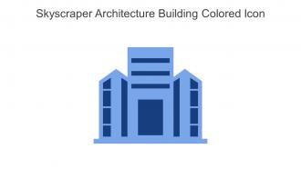 Skyscraper Architecture Building Colored Icon In Powerpoint Pptx Png And Editable Eps Format