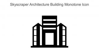 Skyscraper Architecture Building Monotone Icon In Powerpoint Pptx Png And Editable Eps Format