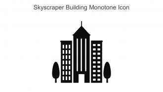 Skyscraper Building Monotone Icon In Powerpoint Pptx Png And Editable Eps Format
