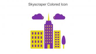 Skyscraper Colored Icon In Powerpoint Pptx Png And Editable Eps Format
