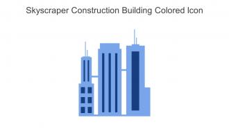 Skyscraper Construction Building Colored Icon In Powerpoint Pptx Png And Editable Eps Format