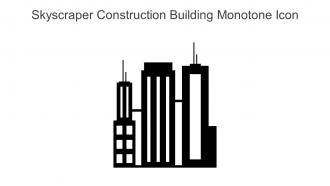 Skyscraper Construction Building Monotone Icon In Powerpoint Pptx Png And Editable Eps Format