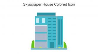 Skyscraper House Colored Icon In Powerpoint Pptx Png And Editable Eps Format