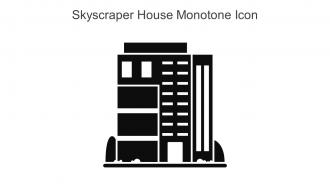 Skyscraper House Monotone Icon In Powerpoint Pptx Png And Editable Eps Format