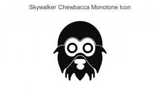 Skywalker Chewbacca Monotone Icon In Powerpoint Pptx Png And Editable Eps Format